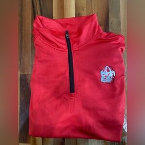 Champion Georgia  1/4 zip long sleeve pull over
2xl